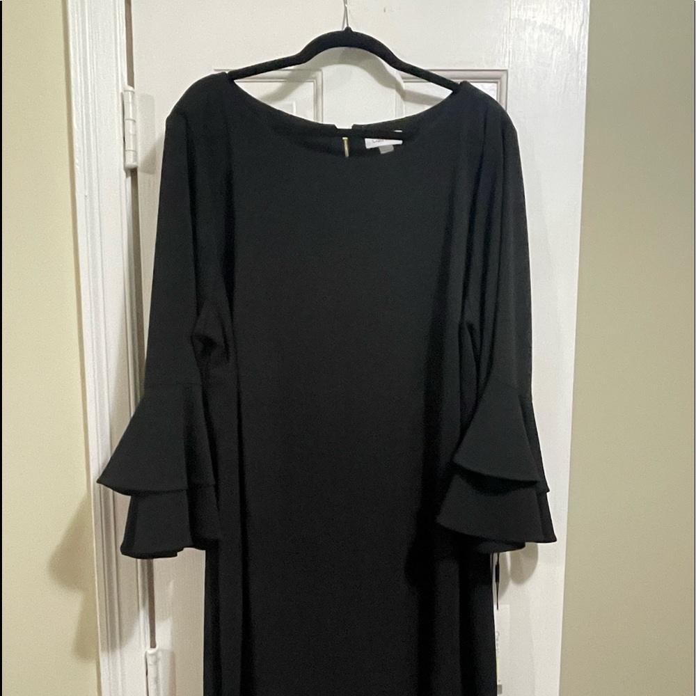 Black Calvin Klein dress. Size 24W. Never worn. Great for church or wedding.